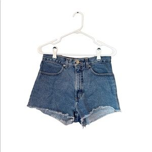 J. Crew Denim Mom Jean Shorts Frayed Cutoff Women’s - Size 8